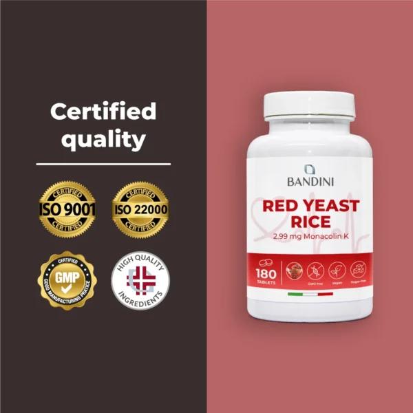 Red Yeast Rice - 180 Tablets - Image 6