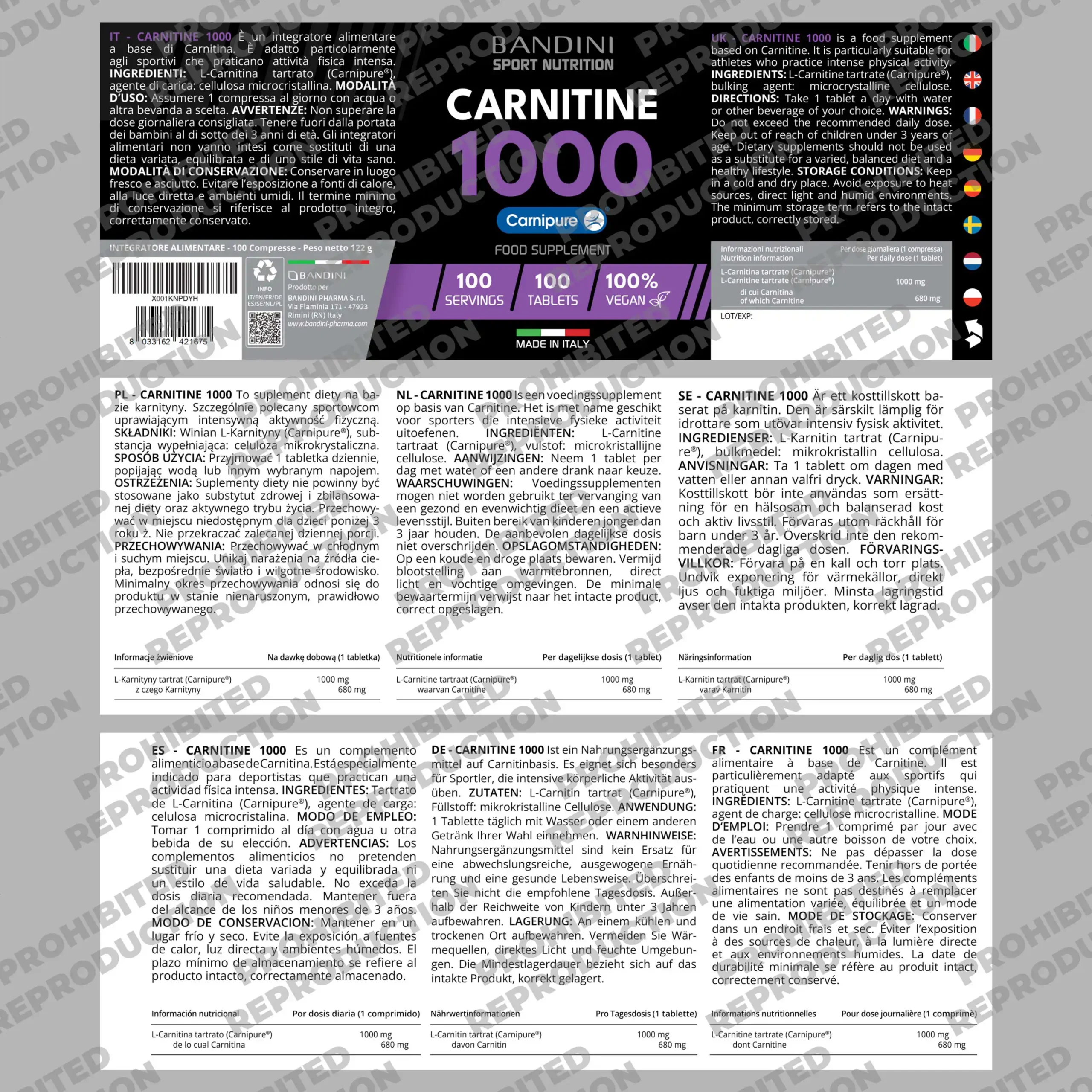 l carnitine ultimate nutrition Carnitine Carnipure® 1000