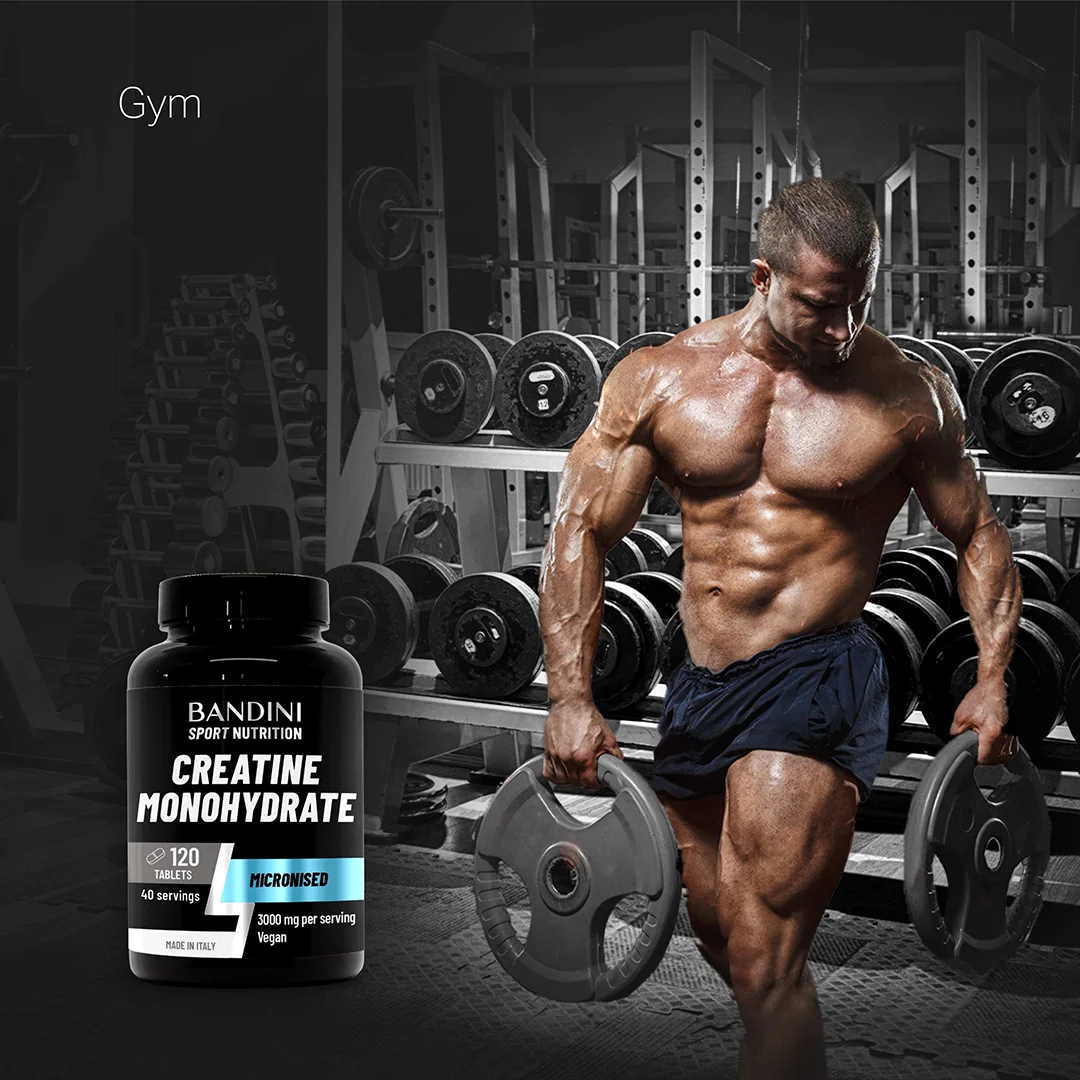 Bandini® Creatine Monohydrate 1kg Powder 100% Pure For Strength Training | Micronized Creatine 1kg High Dosage Sport & Fitness | Powerful Pre Workout | 292 Servings | Micronized Vegan Powder