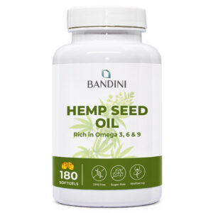 Hemp seed oil 180 softgels BANDINI main