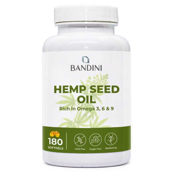 Hemp seed oil – 180 softgels