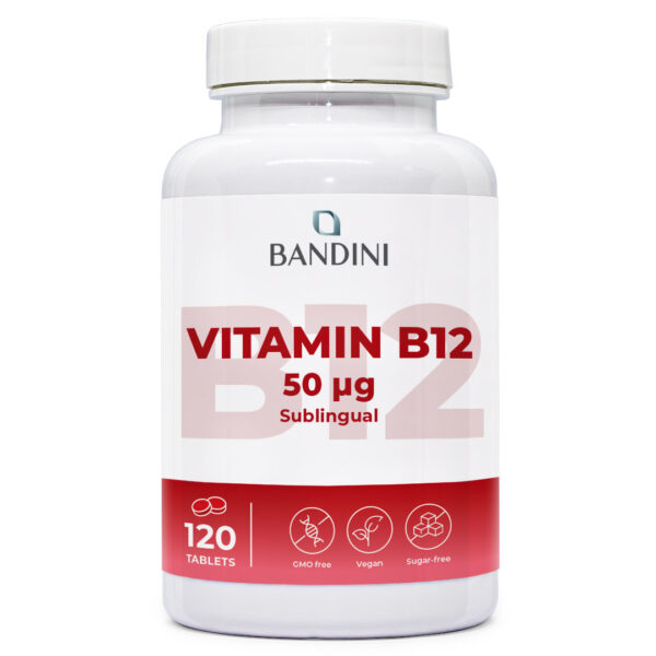 Vitamin B12 – 120 sublingual tablets