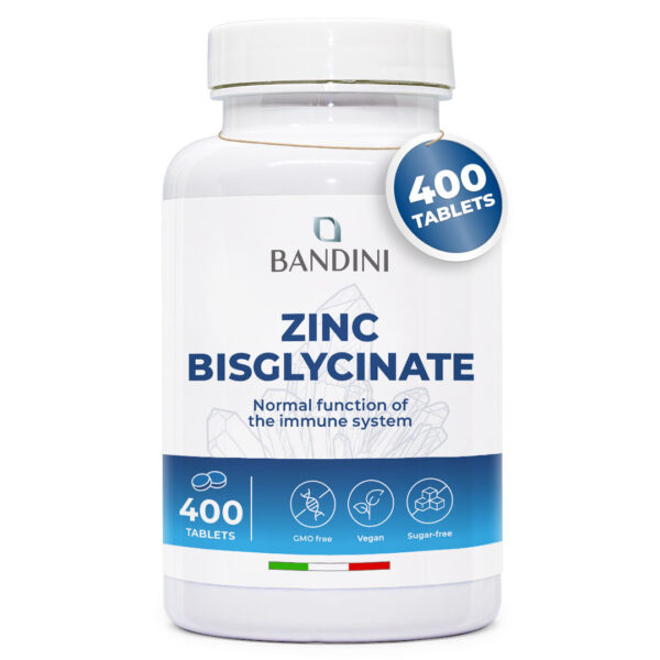 Zinc bisglycinate – 400 tablets